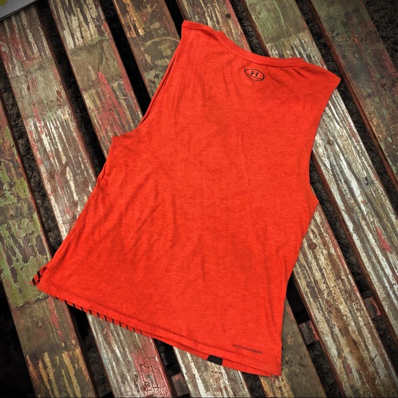 Under Armour DC Comics Superwoman Red Muscle Tee Workout Top - Picture 4 of 6